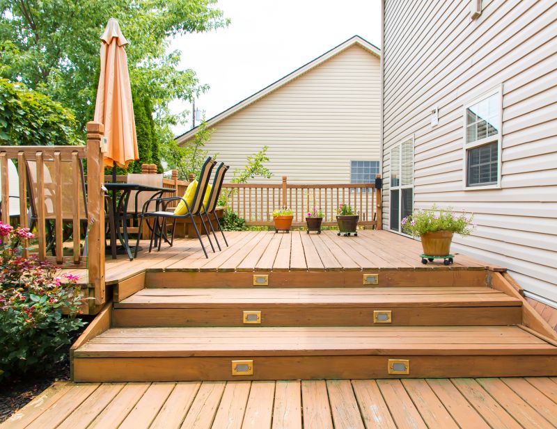Wood Deck Steps Installation