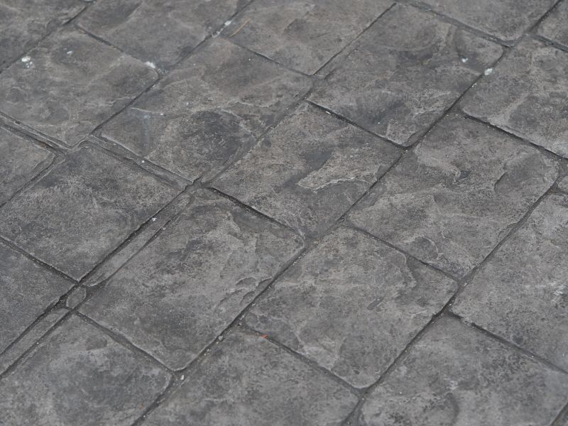 Stamped Concrete Porch Installation