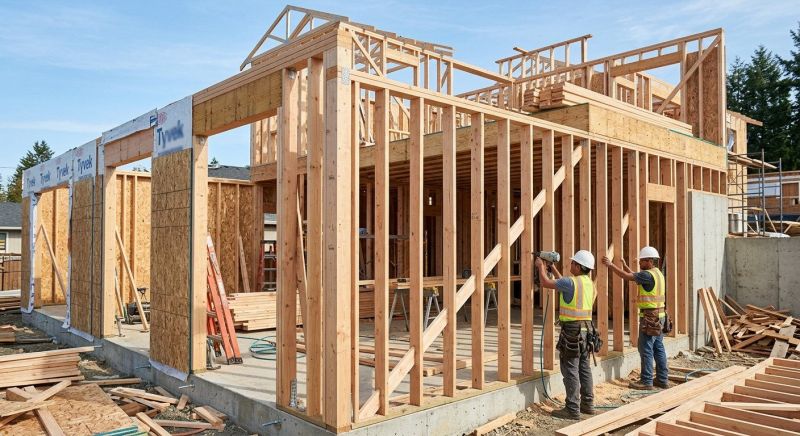 Basement Wall Framing in Conroe, TX