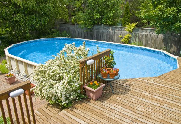 Outdoor Pool Deck Construction